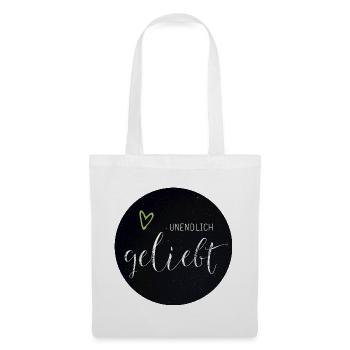 Unendlich Geliebt - Stoffbeutel - Weiß - Vorne