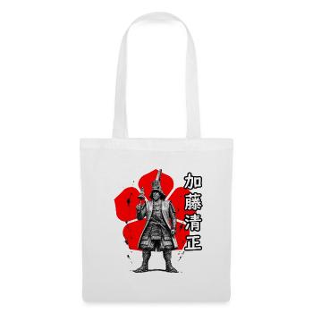 Kato Kiyomasa, daimyo de la période Sengoku, Japon - Sac en tissu - blanc - Devant