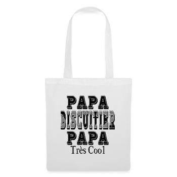 Papa Biscuitier Papa Très Cool - Sac en tissu - blanc - Devant