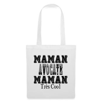 Maman Avocate Maman Très Cool - Sac en tissu - blanc - Devant