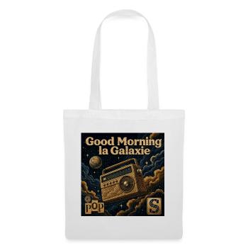 Bonne Matinée Galaxie Rétro Radio - Sac en tissu - blanc - Devant