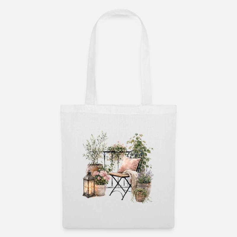 Gemütliche Balkonoase - Tote Bag - white