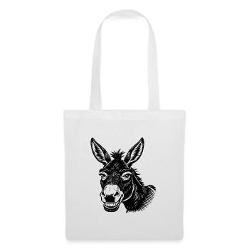 Sourire d’âne - Sac en tissu - blanc - Devant