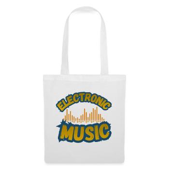 Musique électronique rétro - Sac en tissu - blanc - Devant