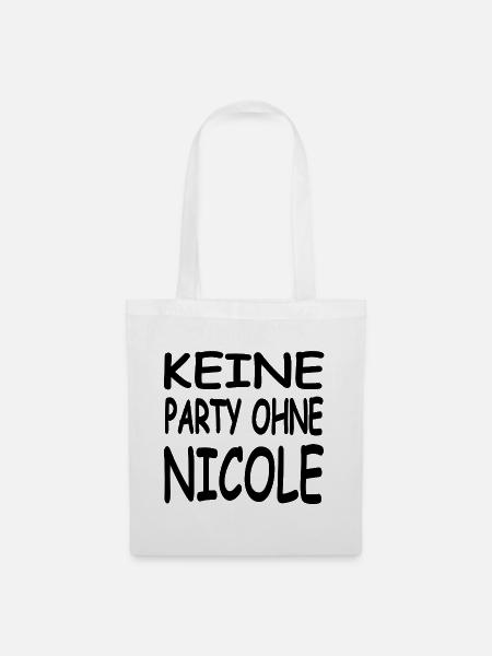 Nicole - Stoffbeutel - Weiß