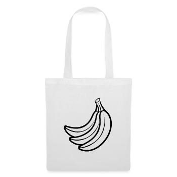 Bananes - Sac en tissu - blanc - Devant