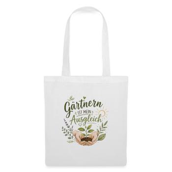 Gärtnern ist mein Ausgleich - Stoffbeutel - Weiß - Vorne