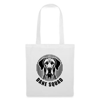 Dane Squad – Minimalist linear silhouette Hund - Stoffbeutel - Weiß - Vorne