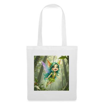 Fée de la Forêt d’Émeraude - Sac en tissu - blanc - Devant