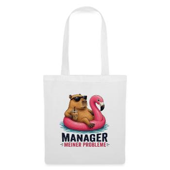 Manager Meiner Probleme Flamingo - Stoffbeutel - Weiß - Vorne