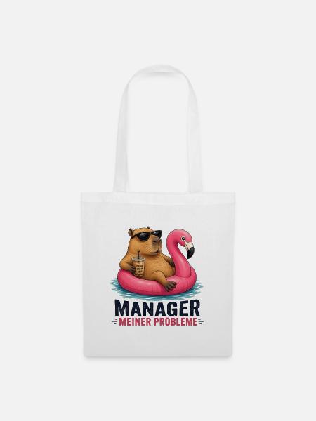 Manager Meiner Probleme Flamingo - Stoffbeutel - Weiß