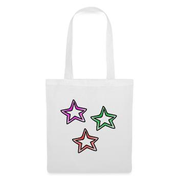 Étoiles - Sac en tissu - blanc - Devant