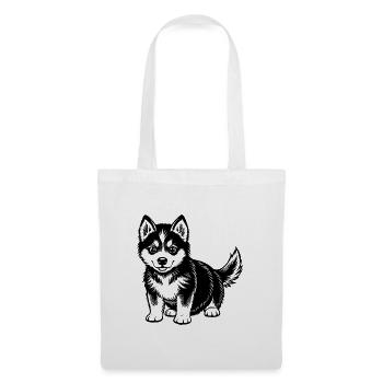 PETIT HUSKY MIGNON - Sac en tissu - blanc - Devant
