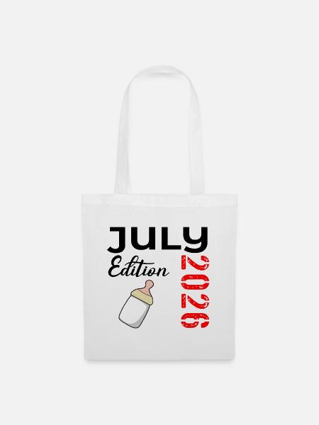 Geburt Juli 2026 - Stoffbeutel - Weiß