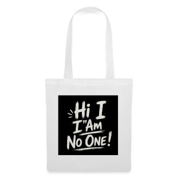 Salut, je ne suis personne - Sac en tissu - blanc - Devant