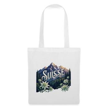 Suisse Suisse Suisse  Cadeau Nature - Sac en tissu - blanc - Devant