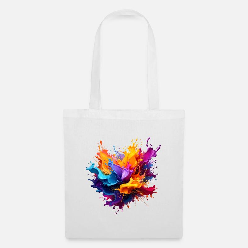 Paint Splash Explosion - Tote Bag - white