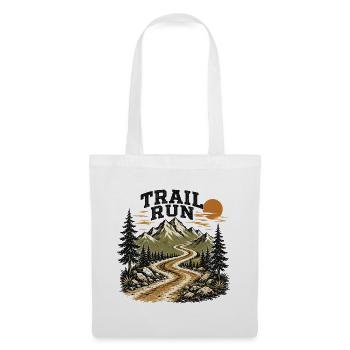 Course sur sentier - Sac en tissu - blanc - Devant