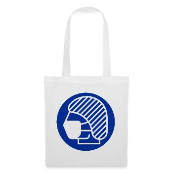 Filet à cheveux et masque facial, médecin, infirmière - Sac en tissu - blanc - Devant