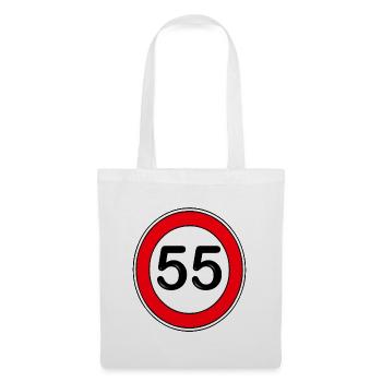 55th Years, Birthday, Retro Sign - Tote Bag - white - Front