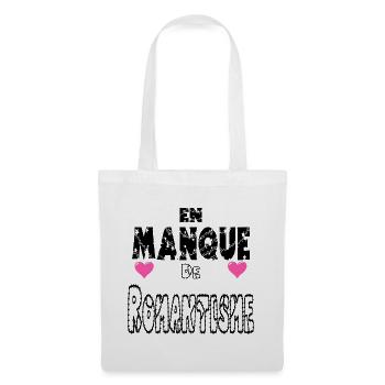 En Manque de Romantisme - Sac en tissu - blanc - Devant