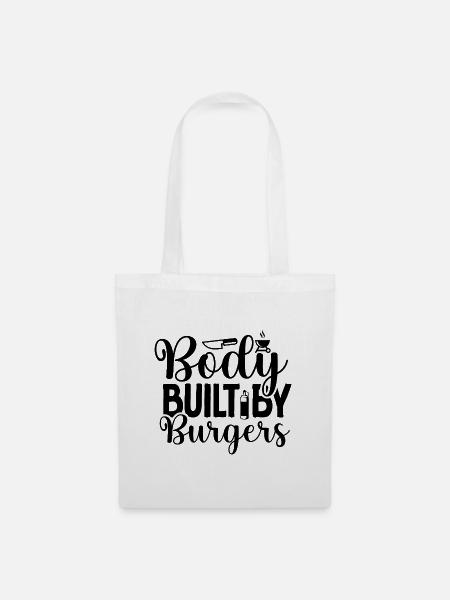 Body built by Burgers - Stoffbeutel - Weiß