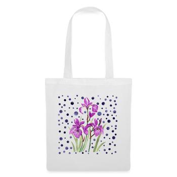 Blumen - Stoffbeutel - Weiß - Vorne
