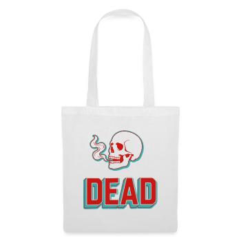 Dead Saying Skull Skeleton Gothic Dark - Tote Bag - white - Front