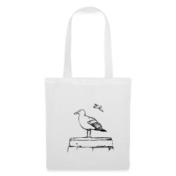 Seagull – Illustration - Tote Bag - white - Front