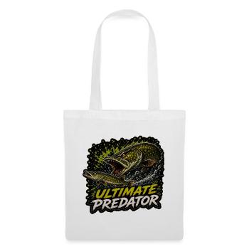 Pike Fishing Ultimate Predator T-Shirt - Tote Bag - white - Front