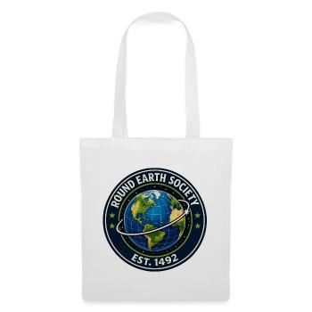 Round Earth Society Globe Tee - Tote Bag - white - Front