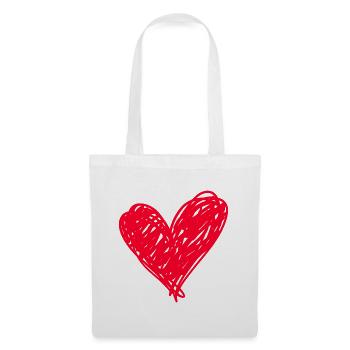 Heart - Tote Bag - white - Front