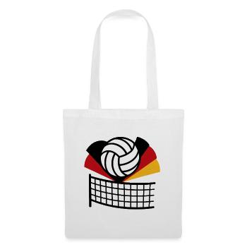 Volleyball Flag Germany - Tote Bag - white - Front