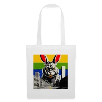 Monsterhase Wut - Stoffbeutel - Weiß - Vorne