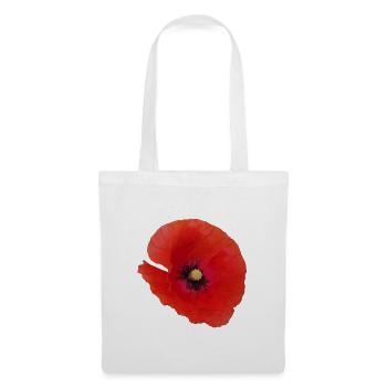 Vibrant_Red_Poppy_Flower - Sac en tissu - blanc - Devant