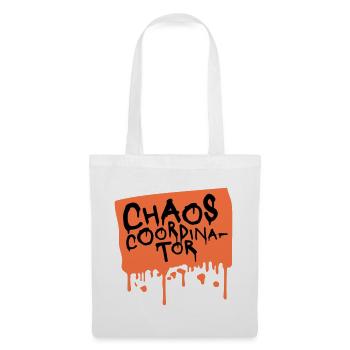 Chaos Coordinator Lustig Titel Eltern Lehrer Logo - Stoffbeutel - Weiß - Vorne