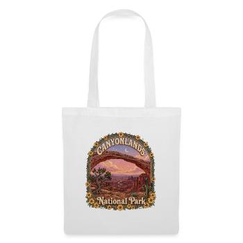 Canyonlands National Park USA Utah Wandern Vintage - Stoffbeutel - Weiß - Vorne