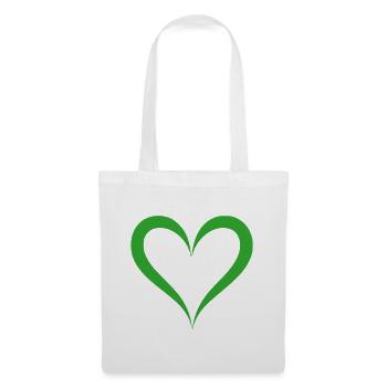 Cœur - Sac en tissu - blanc - Devant
