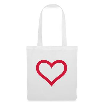 Heart - Tote Bag - white - Front