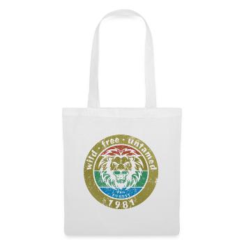 45. Geburtstag Sauvage, libre et indompté depuis 08/1981 - Sac en tissu - blanc - Devant