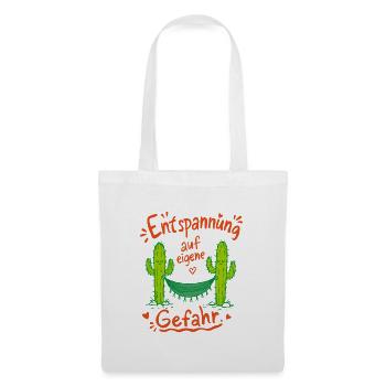 Relaxation at Your Own Risk Doodle - Tote Bag - white - Front