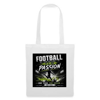 Football passion – my team dream - Tote Bag - white - Front