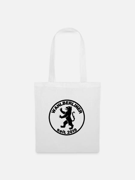 Wahlberliner Seit 2019 - Berlin Umzug Geschenk - Stoffbeutel - Weiß