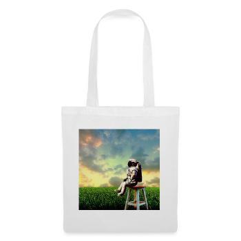 Astronaut at Dusk in Field - Tote Bag - white - Front