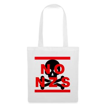 NO NZS NEVER AGAIN ANTI-FASCISM NO AFD BLACK - Tote Bag - white - Front