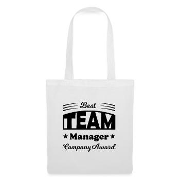 Meilleur manager d’équipe - Sac en tissu - blanc - Devant