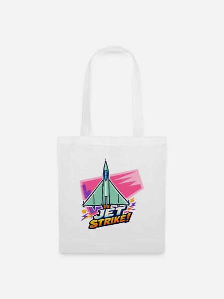 Jet Strike Bold Logo - Stoffbeutel - Weiß