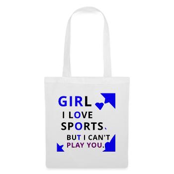 Bold Girl Play Typography - Tote Bag - white - Front