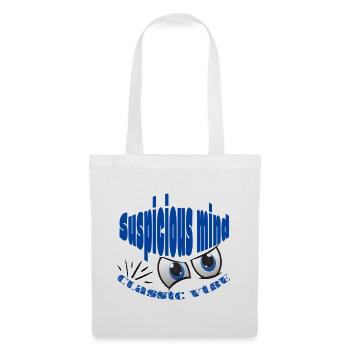 Blue Eyes Cartoon Text - Tote Bag - white - Front