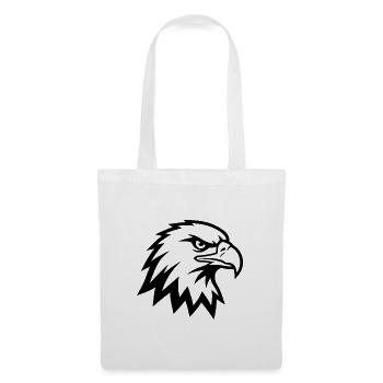 Tête d'aigle majestueuse - Sac en tissu - blanc - Devant